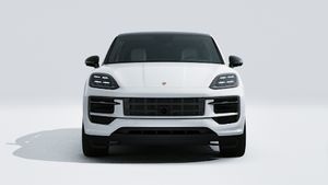 Надворешен поглед на Cayenne Coupé Black Edition кој го прикажува предниот дел на автомобилот