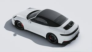 Exterior view of 911 Carrera GTS Cabriolet seen from above