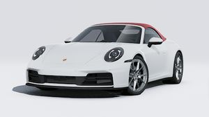 Exterior view of 911 Carrera Cabriolet showing the front and left side of the car