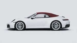 Exterior view of 911 Carrera Cabriolet showing the left side of the car