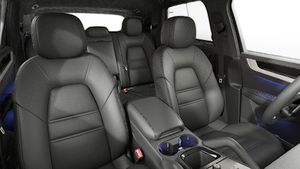 Interior view showing the front seats of Cayenne S
