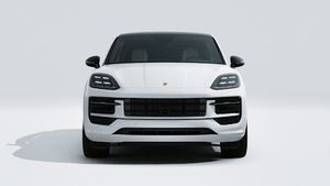 Exterior view of Cayenne S E-Hybrid Coupé Black Edition showing the front of the car
