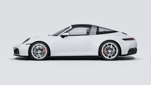 Vue extérieure de 911 Targa 4S montrant le côté gauche de la voiture