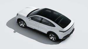 Vue extérieure de Cayenne Coupé Electric vue d'en haut