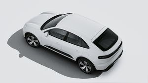 Vue extérieure de Macan Electric vue d'en haut