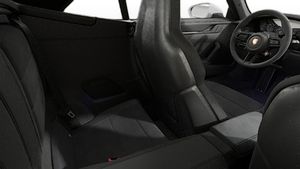 Interior view showing the back seats of 911 Carrera GTS Cabriolet