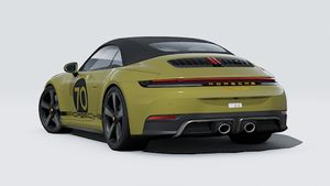 Exterior view of 911 Spirit 70 showing the back and left side of the car