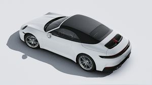 Exterior view of 911 Carrera Cabriolet seen from above