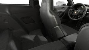 Interior view showing the back seats of 911 GT3 with Touring Package