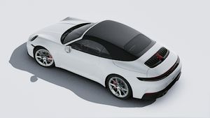 Exterior view of 911 Carrera S Cabriolet seen from above