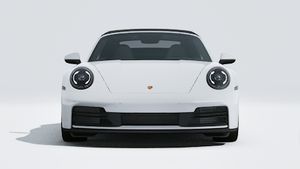 Exterior view of 911 Carrera S Cabriolet showing the front of the car