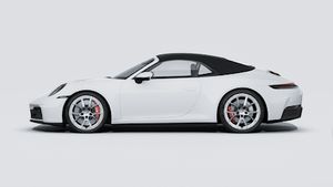 Exterior view of 911 Carrera S Cabriolet showing the left side of the car