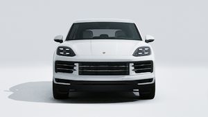 Exterior view of Cayenne E-Hybrid showing the front of the car
