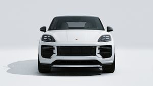 Exterior view of Cayenne Turbo GT showing the front of the car