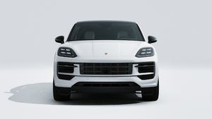 Exterior view of Cayenne Coupé Black Edition showing the front of the car