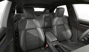Interior view showing the front seats of Macan