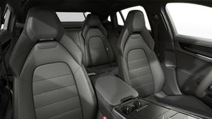 Interior view showing the front seats of Panamera