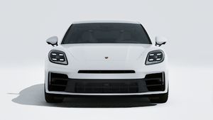 Exterior view of Panamera showing the front of the car