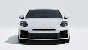 Exterior view of Panamera 4 E-Hybrid showing the front of the car