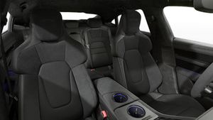Interior view showing the front seats of Taycan GTS