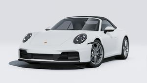 Vue extérieure de 911 Carrera Cabriolet montrant l'avant et le côté gauche de la voiture