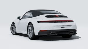 Vue extérieure de 911 Carrera Cabriolet montrant l'arrière et le côté gauche de la voiture