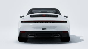Vue extérieure de 911 Carrera Cabriolet montrant l'arrière de la voiture