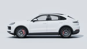 Vue extérieure de Cayenne S E-Hybrid Coupé montrant le côté gauche de la voiture