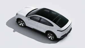 Vue extérieure de Cayenne Coupé Electric vue d'en haut