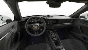 Binnenaanzicht van het stuur en het dashboard van 911 Carrera GTS Cabriolet