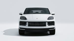 Buitenaanzicht van Cayenne S E-Hybrid met de voorkant van de auto
