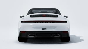 Utvendig visning av 911 Carrera Cabriolet som viser baksiden av bilen