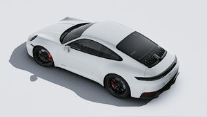 Utvendig visning av 911 Carrera 4 GTS sett ovenfra