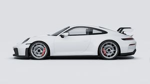 Utvendig visning av 911 GT3 som viser venstre side av bilen