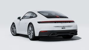 Exterior view of 911 Carrera showing the back and left side of the car