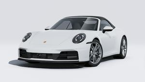 Exterior view of 911 Carrera Cabriolet showing the front and left side of the car