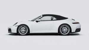 Exterior view of 911 Carrera Cabriolet showing the left side of the car