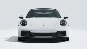 Exterior view of 911 Carrera S Cabriolet showing the front of the car