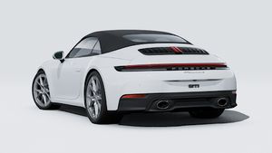 Exterior view of 911 Carrera S Cabriolet showing the back and left side of the car