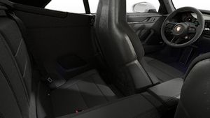 Interior view showing the back seats of 911 Carrera 4 GTS Cabriolet