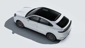 Exterior view of Cayenne Turbo E-Hybrid Coupé seen from above