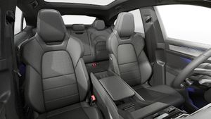 Interior view showing the front seats of Cayenne Coupé Electric