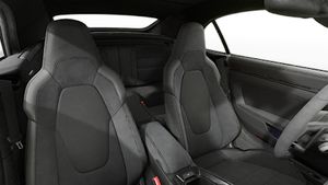 Interior view showing the front seats of 911 Carrera GTS Cabriolet