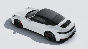 Exterior view of 911 Carrera GTS Cabriolet seen from above