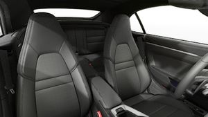 Interior view showing the front seats of 911 Carrera Cabriolet