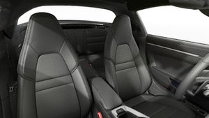 Interior view showing the front seats of 911 Targa 4S