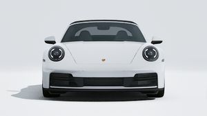 Exterior view of 911 Targa 4S showing the front of the car