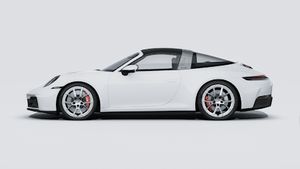 Exterior view of 911 Targa 4S showing the left side of the car