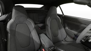 Interior view showing the front seats of 911 Carrera 4 GTS Cabriolet