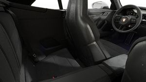 Interior view showing the back seats of 911 Carrera 4 GTS Cabriolet